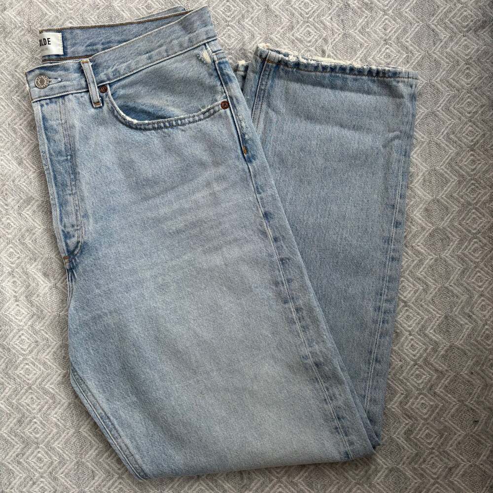 AGOLDE 90's Mid-Rise Loose Fit Jeans in Snapshot Blue
